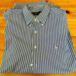 Polo Ralph Lauren button down shirt classic fit Striped 161/2 men’s L